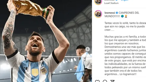 Lionel Messi rompió el récord de la publicación con más likes en la historia de Instagram.