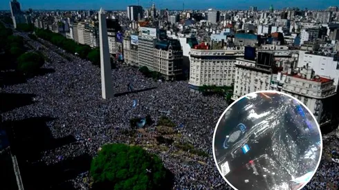 De no creer: en medio de los festejos, los hinchas se robaron una camioneta de la Policía