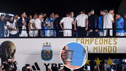 Ni Papu ni Paredes: otro campeón del mundo celebró con un vaso de Boca en la caravana
