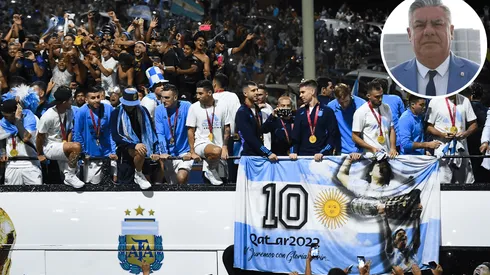 "No nos dejan llegar": el Chiqui Tapia, indignado por el operativo en la caravana de la Selección