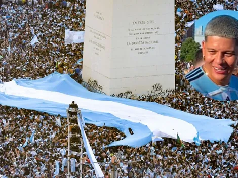 VIDEO | Estaban festejando el título de la Selección ¡y apareció Marcos Rojo!