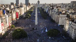 El Obelisco fue la sede un festejo multitudinario tras la consagración de Argentina en Qatar 2022