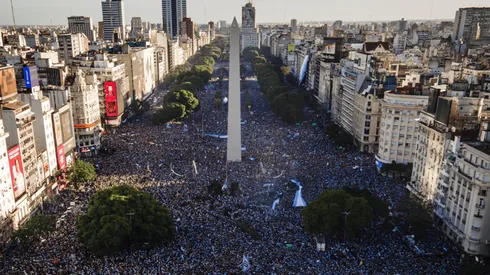 El Obelisco fue la sede un festejo multitudinario tras la consagración de Argentina en Qatar 2022