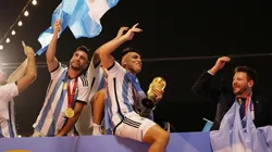 Martínez y Tagliafico, de Avellaneda a Qatar y los festejos de campeón.