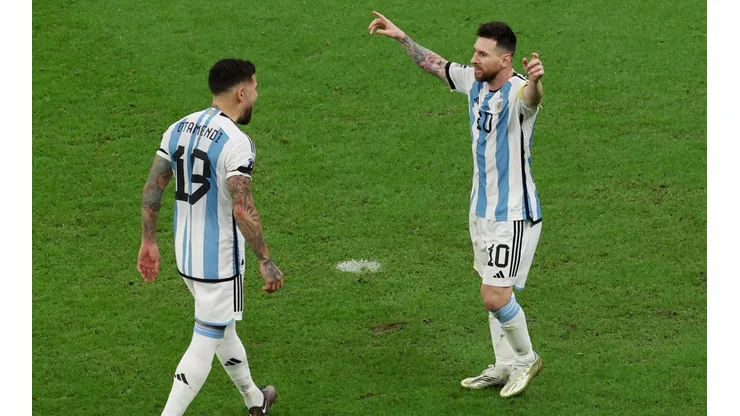 "La vieja guardia": el posteo de Otamendi en Instagram junto a Messi y Di María