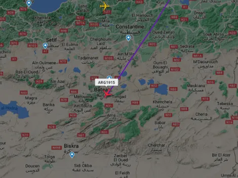 Seguí EN VIVO el vuelo AR1915 de la Selección Argentina hacia Ezeiza