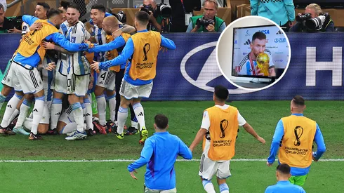 Es viral: la foto de Bilardo celebrando la consagración de Argentina en Qatar