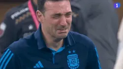 VIDEO | Como un nene: el llanto desconsolado de Scaloni tras salir campeón