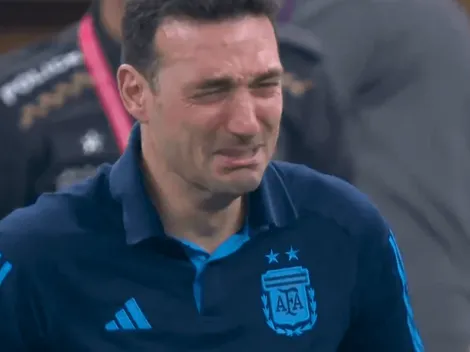 VIDEO | Como un nene: el llanto desconsolado de Scaloni tras salir campeón