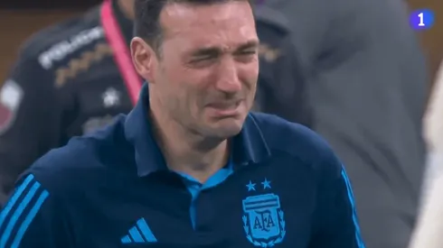 VIDEO | Como un nene: el llanto desconsolado de Scaloni tras salir campeón