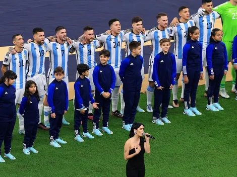 VIDEO | ¡Arriba Argentina! El grito de Lali Espósito tras cantar el Himno en la final