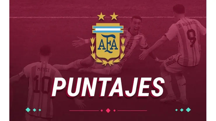 Los puntajes de Argentina vs. Francia.
