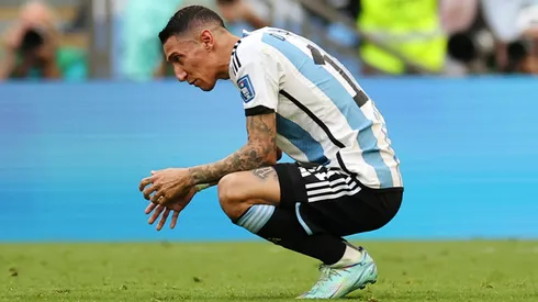 Ángel Di María, en duda para la final entre Argentina y Francia