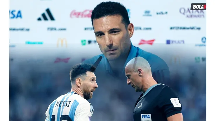 A Scaloni le preguntaron por el árbitro de la final ante Francia y no dudó.