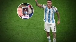 El romántico posteo de De Paul a 3 días de la final de Qatar 2022: "Te extraño"