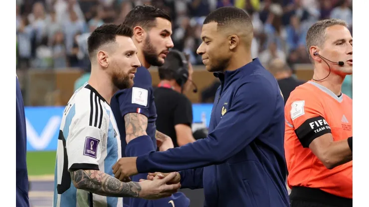 Messi y Mbappé, en el último Argentina - Francia.