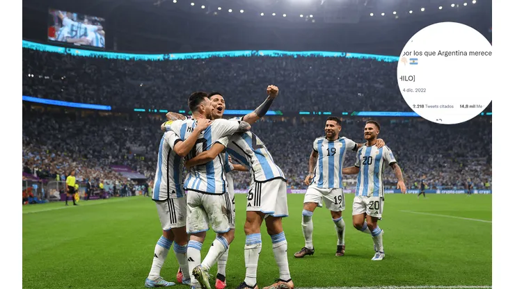"Motivos por los que Argentina merece ser campeón": el increíble hilo viral del que todos hablan