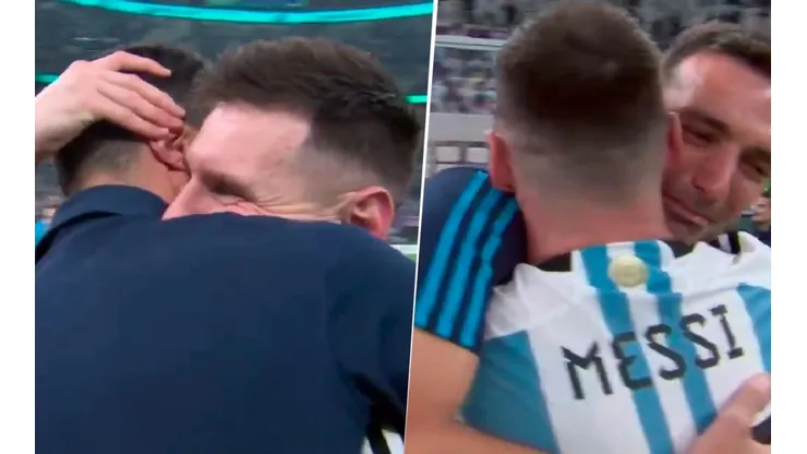 VIDEO | Lo hizo emocionar: la frase de Messi a Scaloni cuando se abrazaron