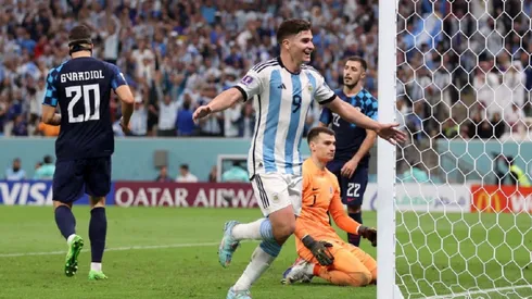 Está imparable: la impresionante marca que Julián Álvarez logró ante Croacia