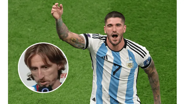 Modric cuestionó el arbitraje y De Paul salió al cruce siendo contundente: "Cada uno..."