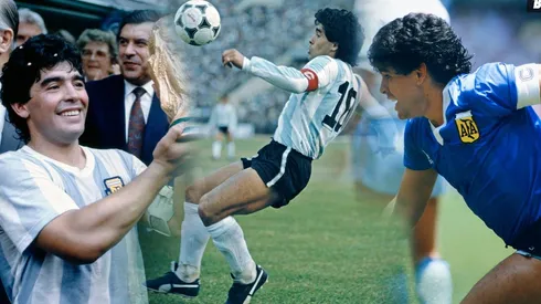 Diego Maradona en el Mundial 1986.