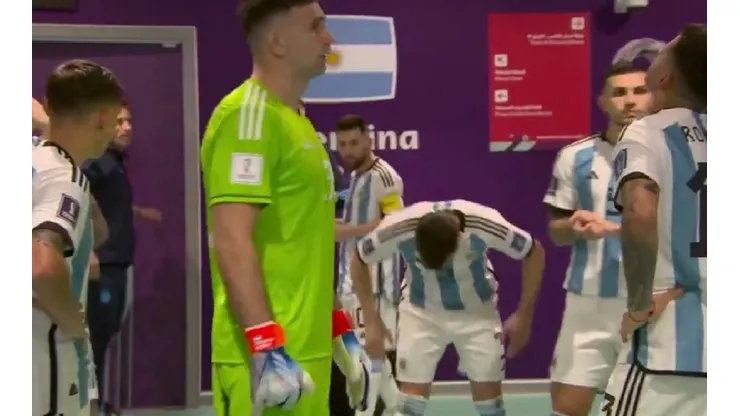 VIDEO | "Me van a tener que matar": la frase del Dibu Martínez a los jugadores de Argentina en el entretiempo
