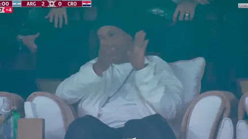 VIDEO | La inesperada reacción de Ronaldinho en el gol de Julián Álvarez