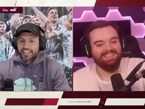 VIDEO | Otra vez cayó: el Kun Agüero se burló de Ibai y le presentó a "Raúl"