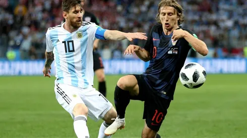 Messi vs. Modric, en el último Argentina vs. Croacia.