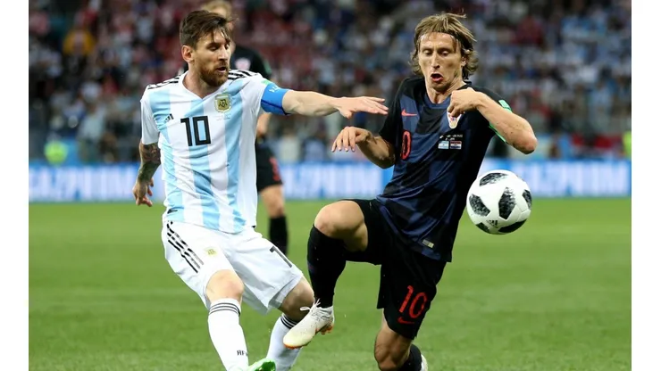 Messi vs. Modric, en el último Argentina vs. Croacia.