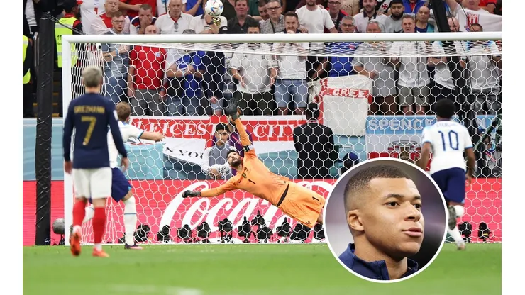 La polémica reacción que tuvo Mbappé luego de que Kane fallara el penal para Inglaterra