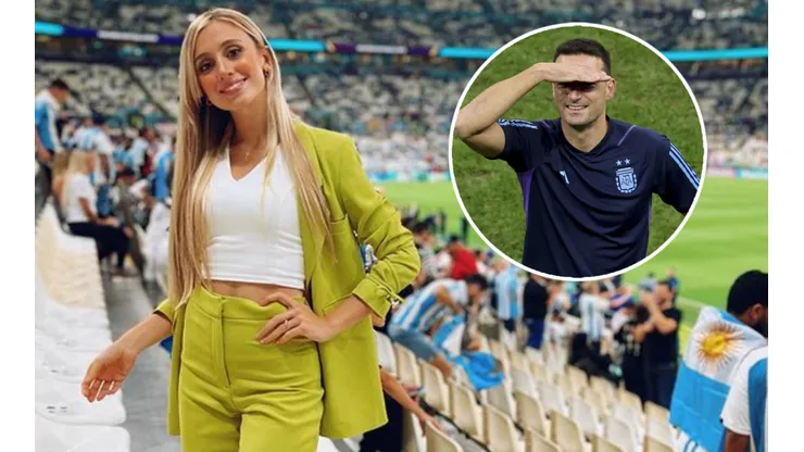 "Dale rey, dirigí vos": Morena Beltrán se enojó con un seguidor que criticó a Scaloni