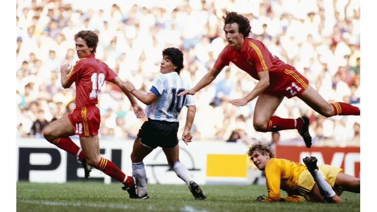 El brillo de Diego Armando Maradona en la semifinal del Mundial de México 1986