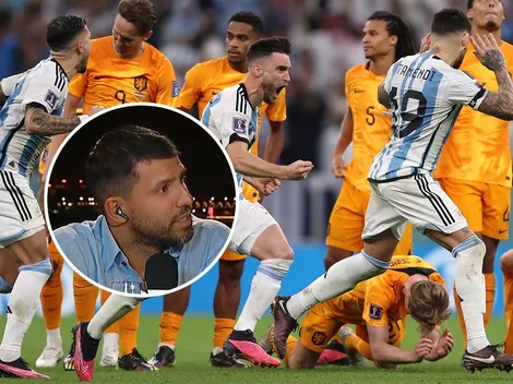 Después de la trifulca, el Kun Agüero reveló por qué Messi reaccionó contra Weghorst: "Le decía..."
