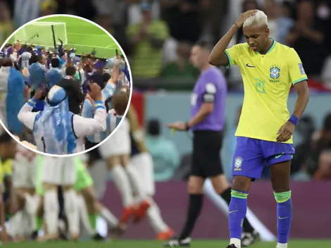 VIDEO | Brasil quedó eliminado y los hinchas argentinos se volvieron locos