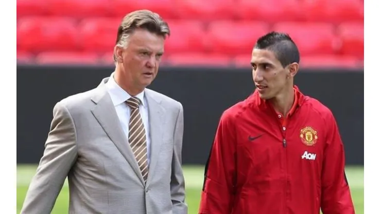 Van Gaal y Di María, cara a cara otra vez.