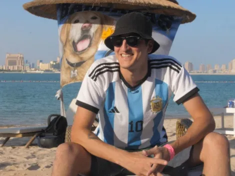 La emotiva historia de Bubba, el perro de la bandera que sigue a la Selección