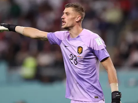 Noppert, arquero de Países Bajos, y una frase picante antes de los cuartos de final vs. Argentina: "Messi..."