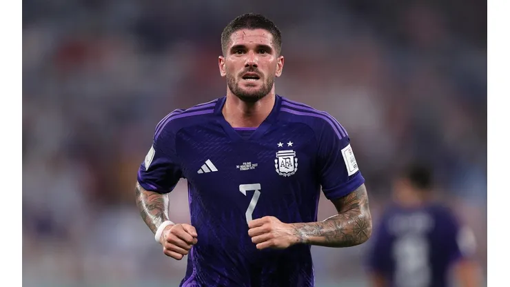 Rodrigo De Paul, en duda para Argentina vs. Países Bajos.