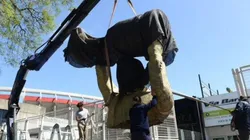 River y una imponente estatuta para uno de sus grandes ídolos.