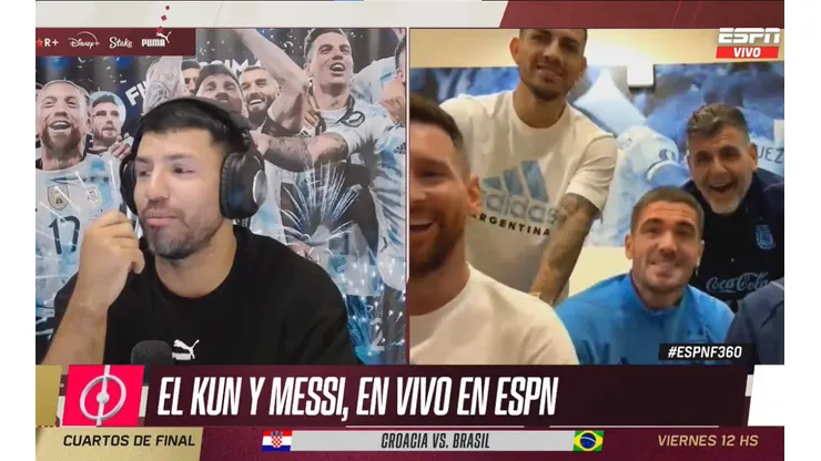 VIDEO | En medio de los rumores de su lesión, De Paul apareció en el vivo del Kun Agüero y Messi: qué dijo