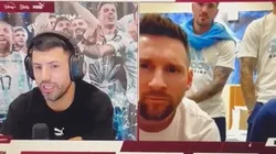 VIDEO | El ida y vuelta entre el Kun y Messi en vivo que emocionó a todos: "Siempre estás presente"