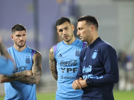 Con sorpresas: las dos formaciones que probó Scaloni pensando en Países Bajos