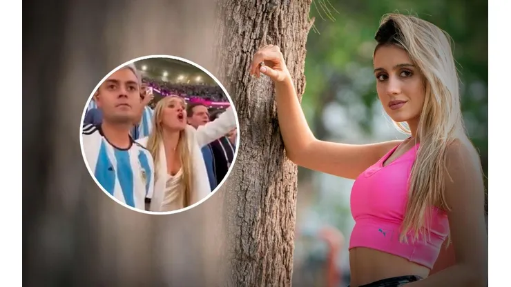 El video de Morena Beltrán desencajada en pleno Argentina-Australia.