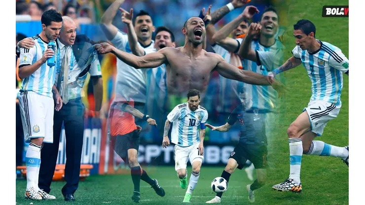 Todos los partidos en Mundiales que Argentina jugo con pantalón y medias blancas.