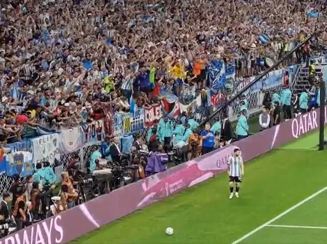 VIDEO | Messi fue a patear un córner y la gente enloqueció por completo