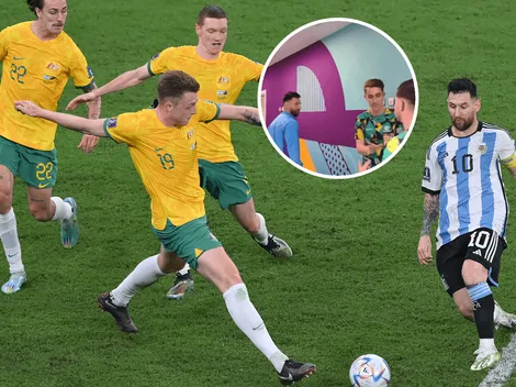 VIDEO | El gesto de Messi con los futbolistas de Australia tras el pase a cuartos de Argentina