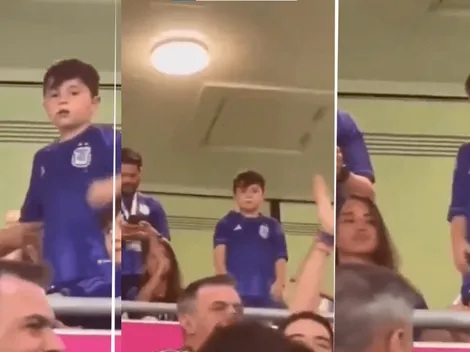 VIDEO | El reto de Antonela a Mateo en medio del partido contra Australia