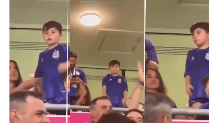 VIDEO | El reto de Antonela a Mateo en medio del partido contra Australia