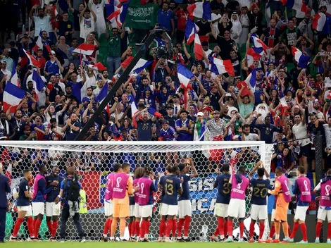 Acá también coparon: mientras Francia se imponía a Polonia, desde las tribunas se escuchó el hit argentino